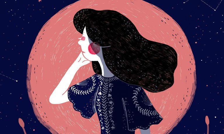 woman with black hair