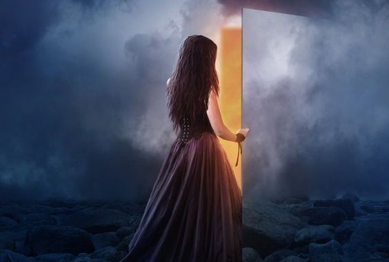 Lady-closing door