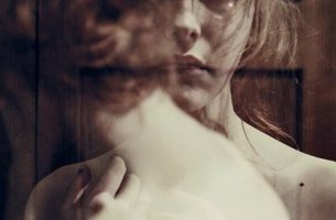 close up of girls face with overlapping silhouette