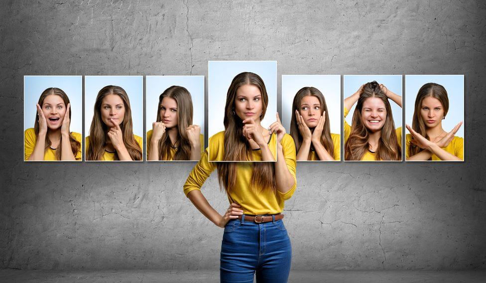 many expressions of one lady