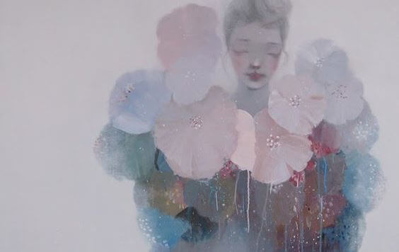 woman and flowers