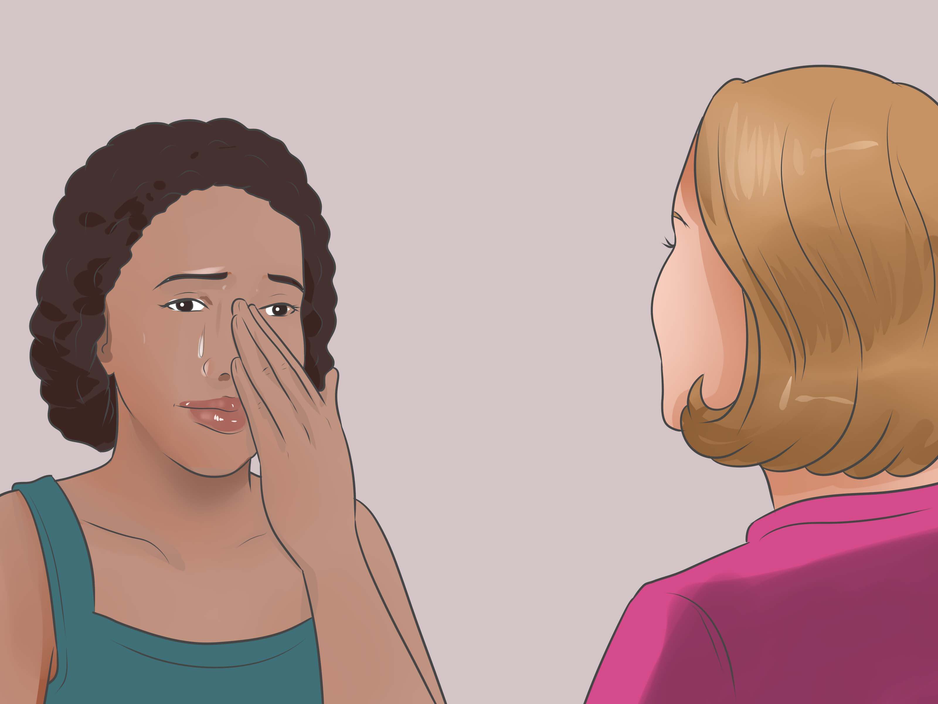 woman crying