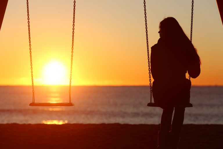 A woman contemplating what being a good person means