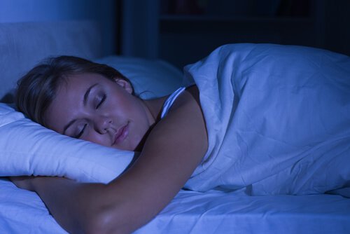woman sleeping peacefully