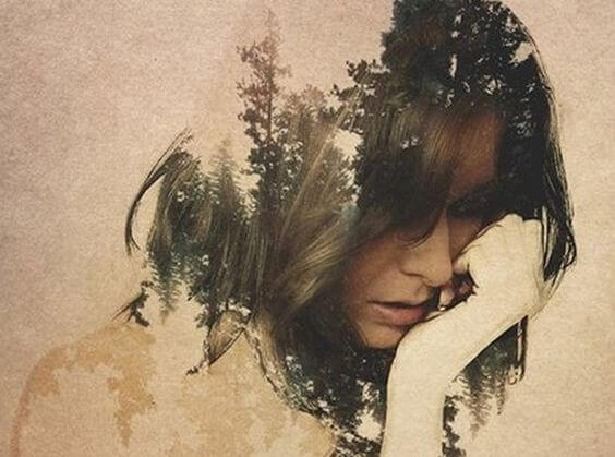 Emotional catharsis: a woman pondering her emotions