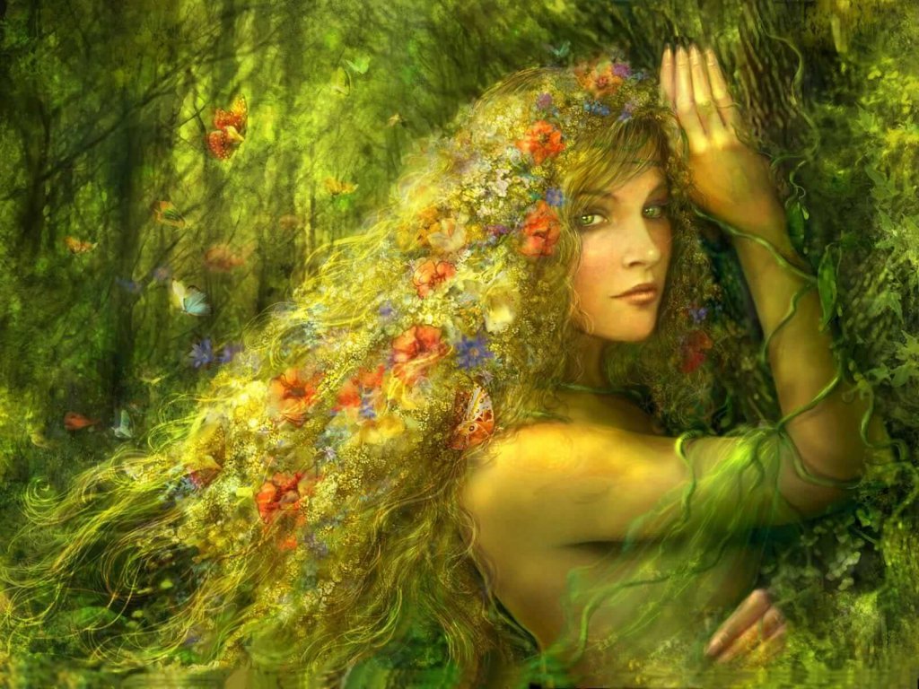 self confident women nature