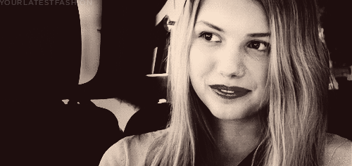 gif of a woman smiling