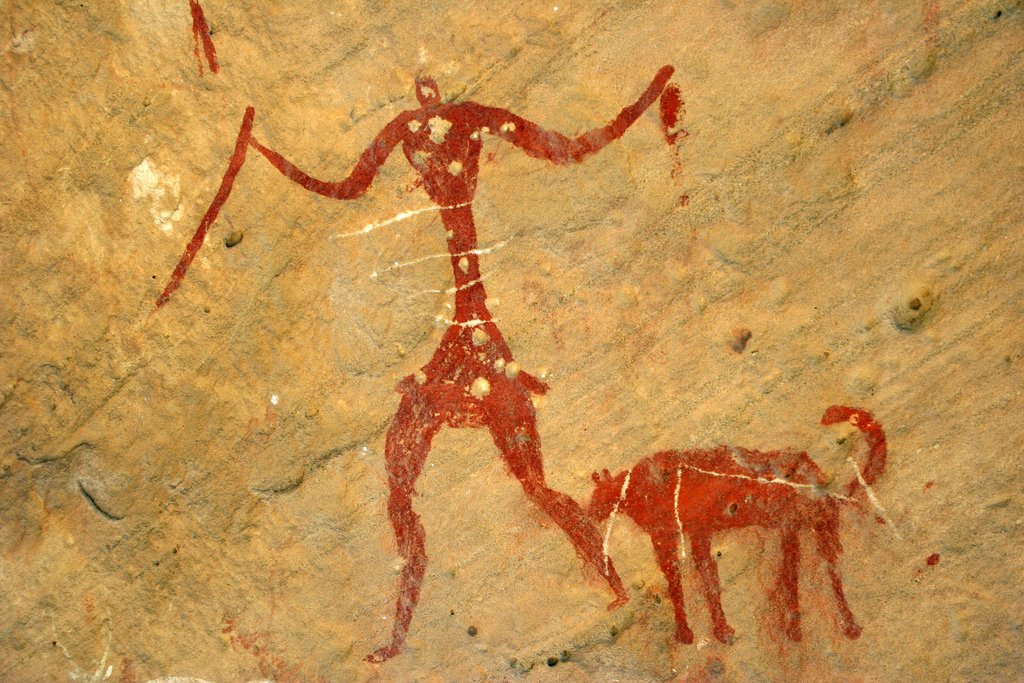 cave painting dogs