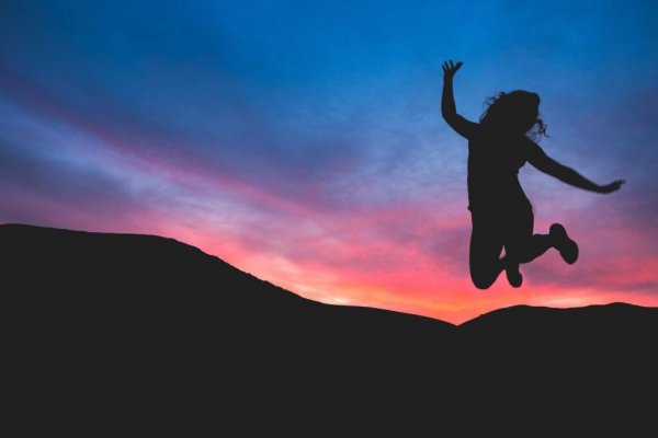 jumping in empowerment and freedom