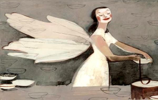 woman living with humor