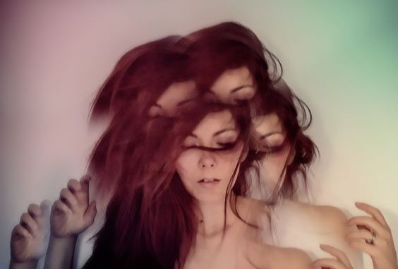 a woman having a panic attack