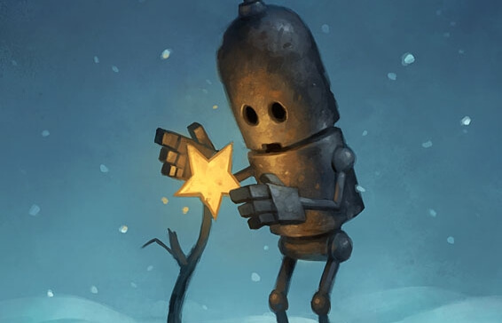 a robot taking a star, symbolizing our triumph over terrorism