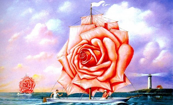 a fantasy scene on a ship, dealing with narcissistic people