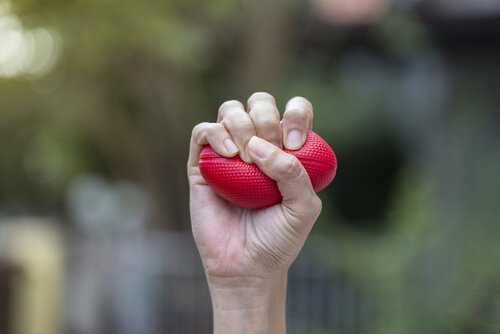 Squishy balls help deal with stress.