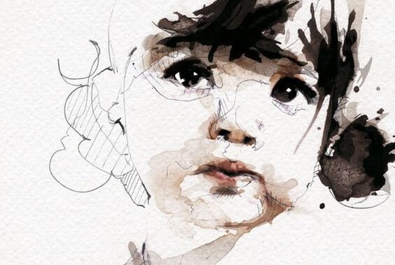 A little girl.