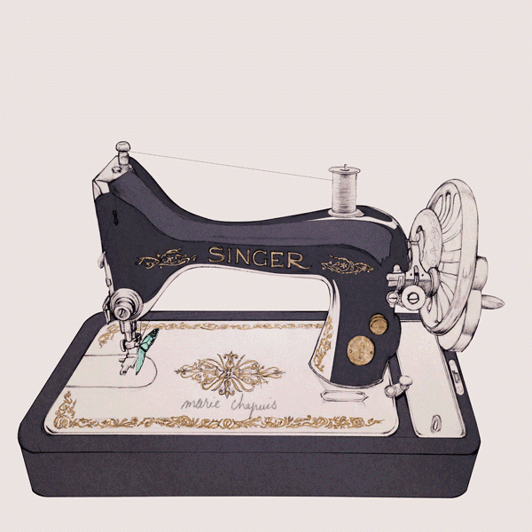 A sewing machine