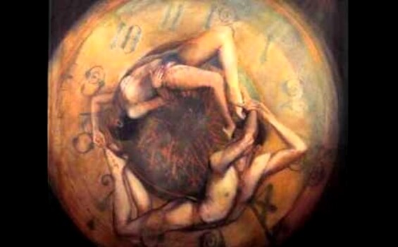 people in a clock