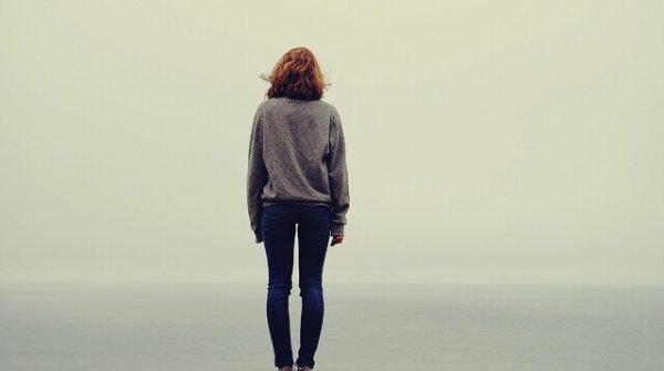 a lone woman
