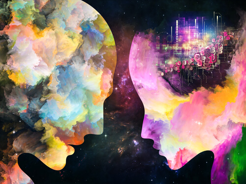 two colorful minds: awakening of consciousness