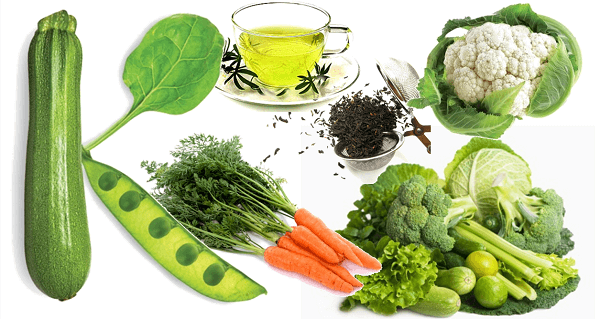 vegetables rich in vitamin K