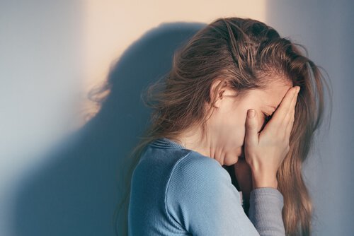 a woman going through grief