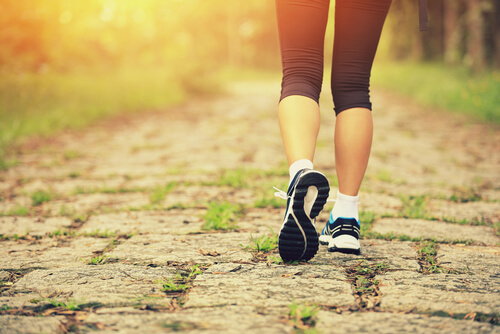 Walking to handle bad feelings.