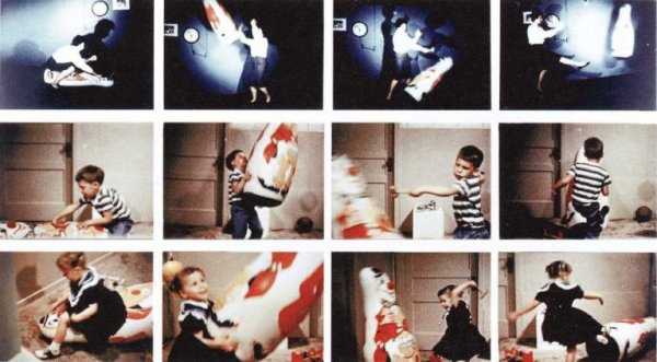 The Bobo doll experiment.