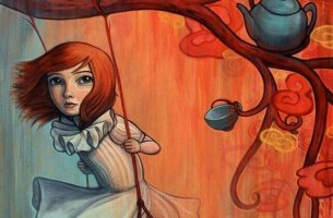 girl on swing