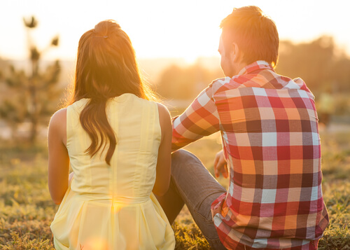 couple talking