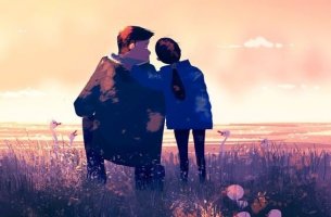 Father with daughter