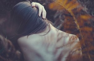 woman feeling physical emotions