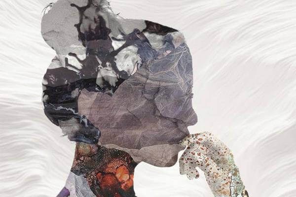 Figure of a woman with doubts of a disorder.