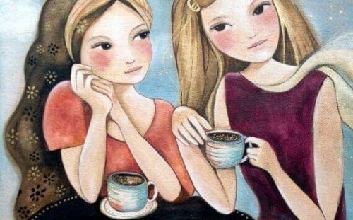 girls having coffee