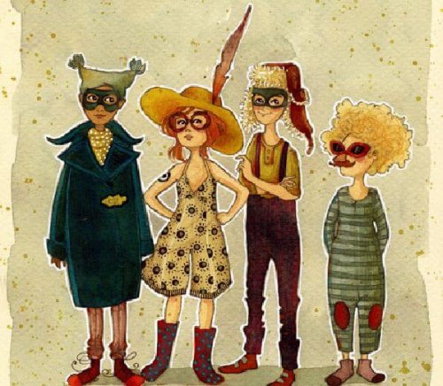 people with masks