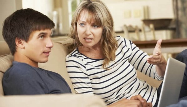 mother discussing stages of life