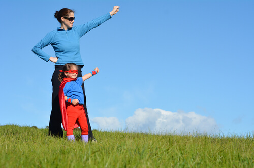 Children Sheltered by Supermoms