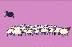the black sheep jumping