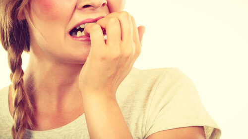 Biting your nails means nervousness