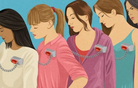 line of women
