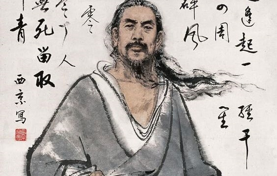 man and Chinese writing