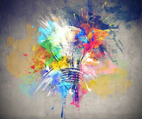 Be more creative: a light bulb and paint.