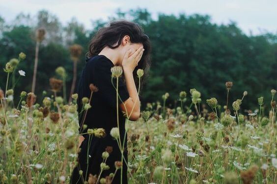 girl in field