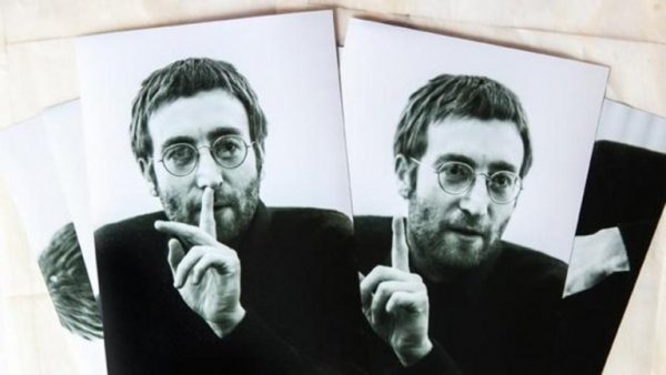 John Lennon shushing.
