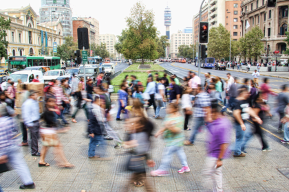 people on street