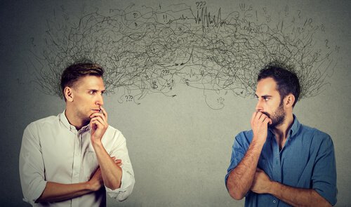 Two men are harboring expectations about each other.