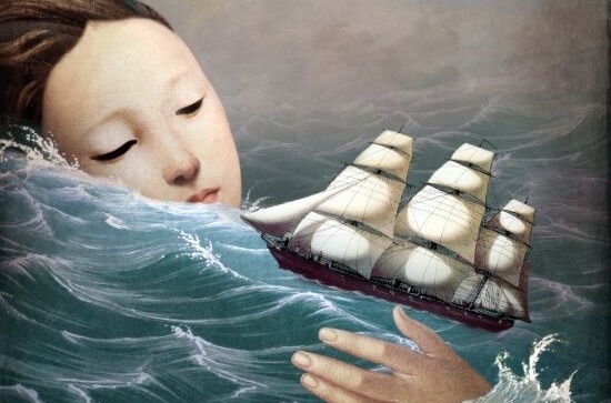 woman and ship