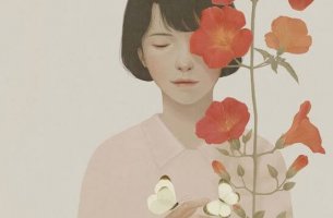 woman in solitude