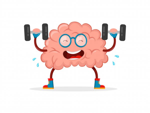 Brain doing exercise