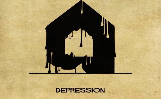 What depression would look like as a house.