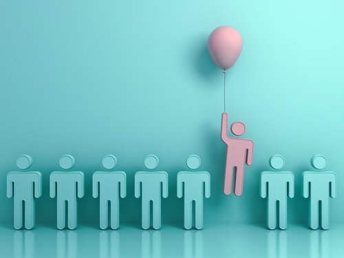 a person who's different from the others